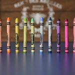selective focus photography of Crayola crayons