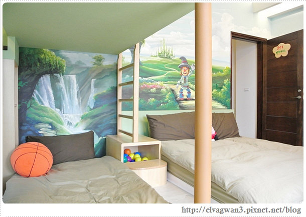 台南溜小孩親子民宿迪利小屋童話主題房與親子遊戲空間