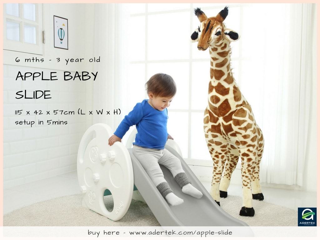 兒童溜滑梯推薦 iFam Apple Baby Slide 低身幼兒溜滑梯