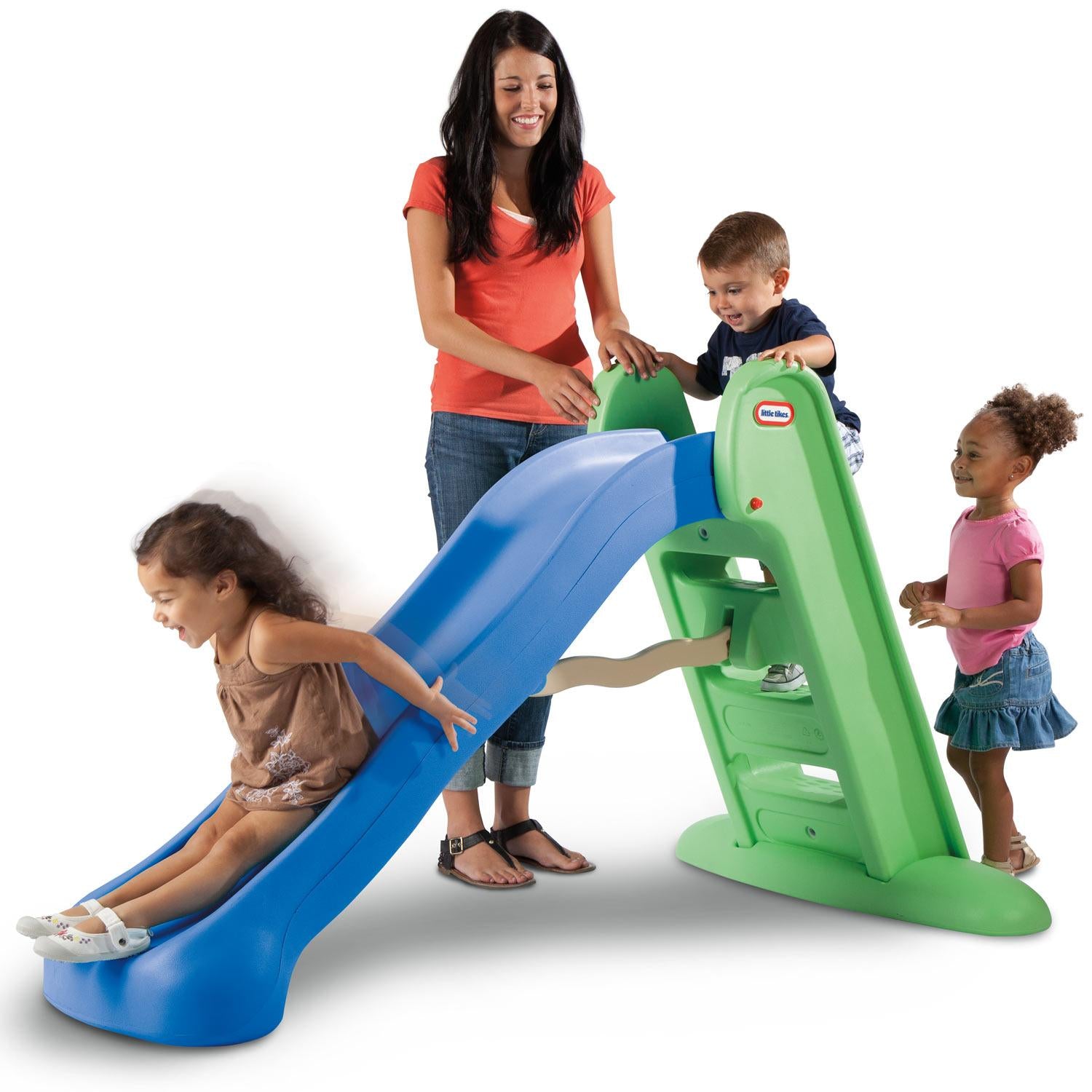 兒童溜滑梯推薦 Little Tikes Easy Store Large Play Slide 室內外幼兒滑梯